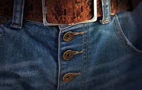fly button jeans